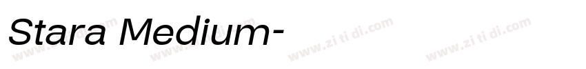 Stara Medium字体转换